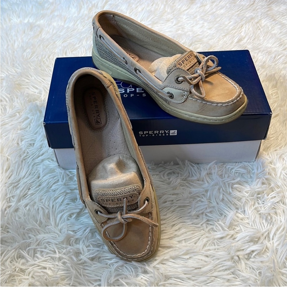 Sperry Top-Sider Angelfish Linen/Oat Loafers 5.5